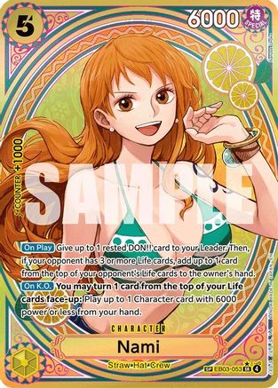 Nami (SP) (EB03-053) - Extra Booster: One Piece Heroines Edition Foil