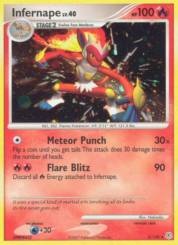 Infernape 005  - Holofoil Diamond and Pearl - Holo Rare