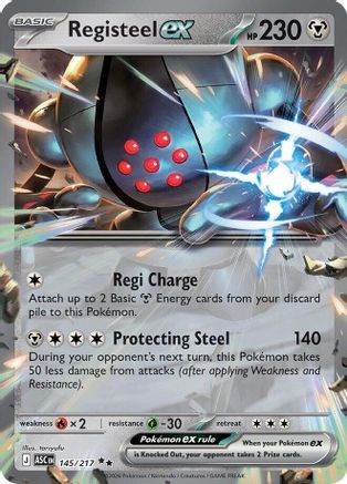 Registeel ex 145  - Holofoil ME Ascended Heroes - Double Rare
