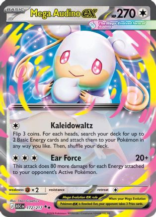 Mega Audino ex 172/217  - Holofoil ME Ascended Heroes - Double Rare