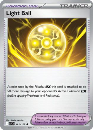 Light Ball 191  ME Ascended Heroes - Uncommon