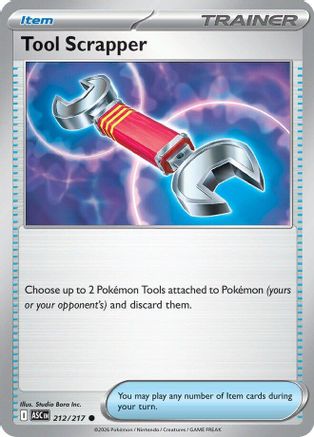 Tool Scrapper 212  - Reverse Holofoil ME Ascended Heroes - Common