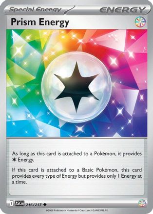Prism Energy 216  - Reverse Holofoil ME Ascended Heroes - Uncommon