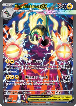 Mega Eelektross ex 278/217  - Holofoil ME Ascended Heroes - Special Illustration Rare