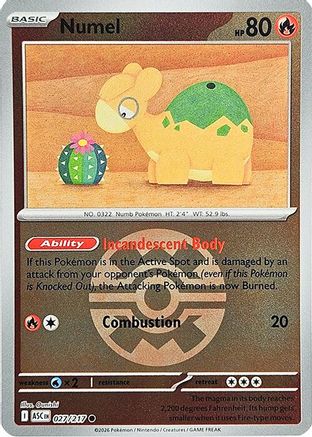 Numel 027/217  - Reverse Holofoil ME Ascended Heroes - Common