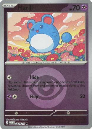 Marill 083/217  - Reverse Holofoil ME Ascended Heroes - Common