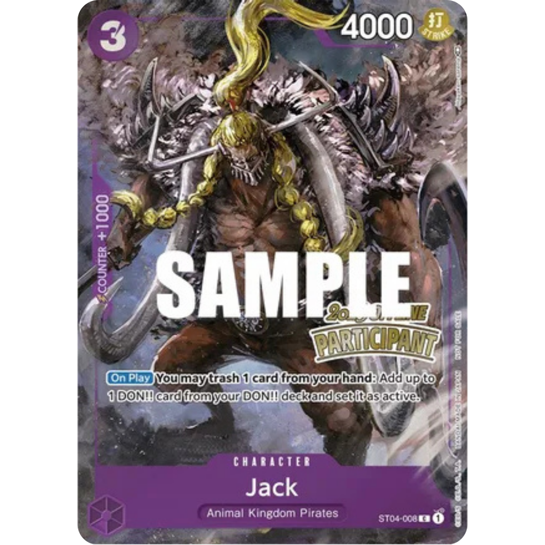 Jack (Offline Regional 2023) [Participant] (ST04-008) - One Piece Promotion Cards Foil