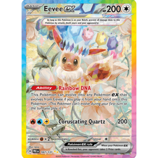 Eevee ex 167/131  - Holofoil SV Prismatic Evolutions - Special Illustration Rare