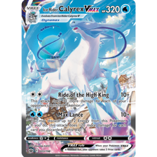 Ice Rider Calyrex VMAX (203/198) [Sword & Shield: Chilling Reign]