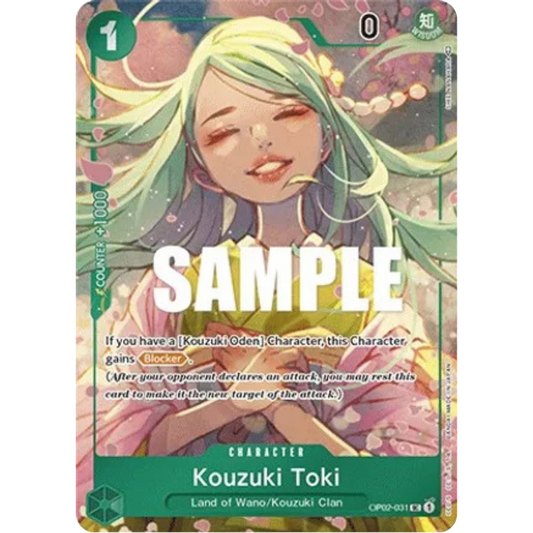 Kouzuki Toki (Box Topper) (OP02-031) - Paramount War Foil