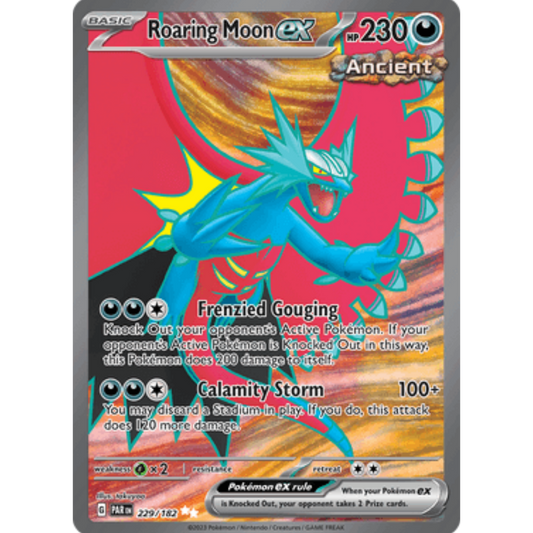 Roaring Moon ex 229/182  - Holofoil SV04 Paradox Rift - Ultra Rare