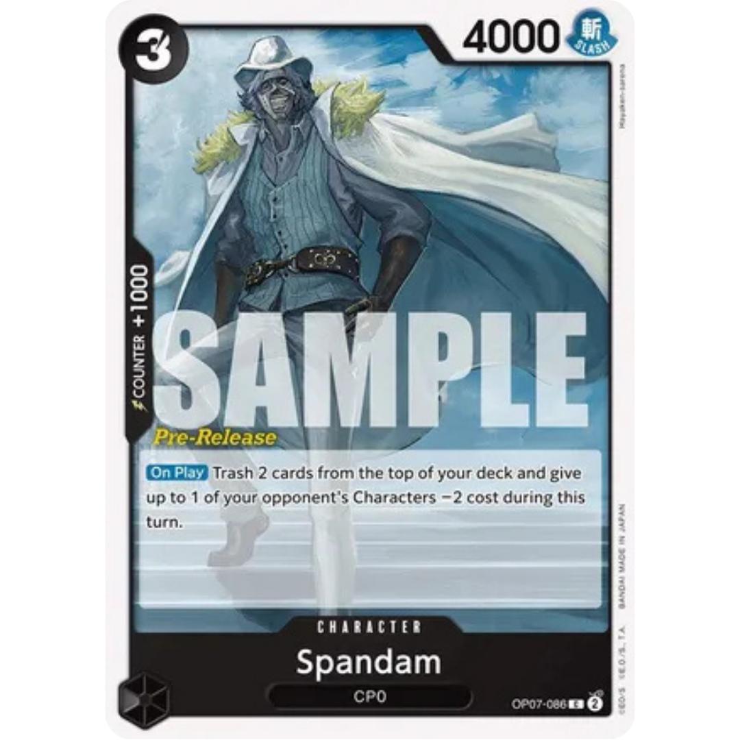 Spandam (OP07-086) - 500 Years in the Future Pre-Release Cards