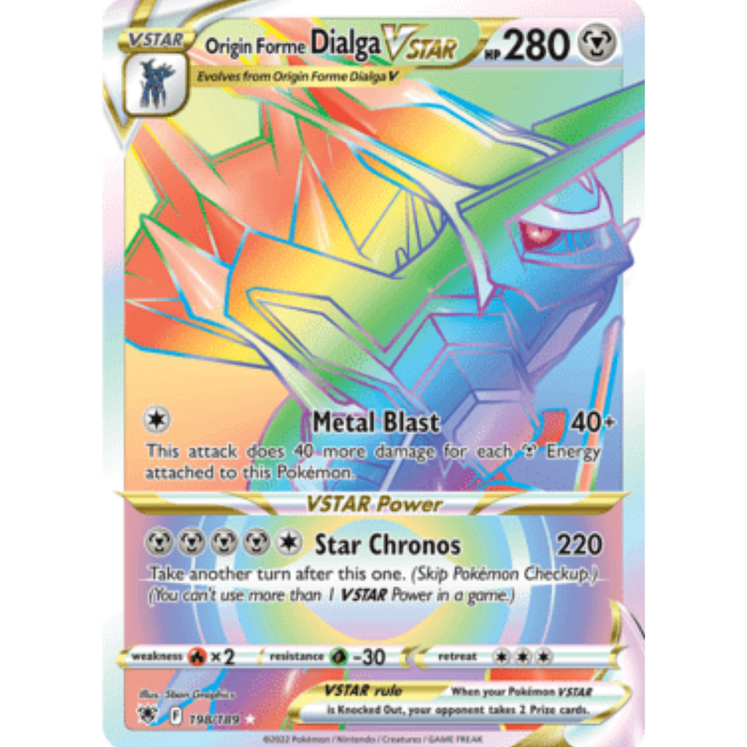 Origin Forme Dialga VSTAR 198/189  - Holofoil SWSH10 Astral Radiance - Secret Rare