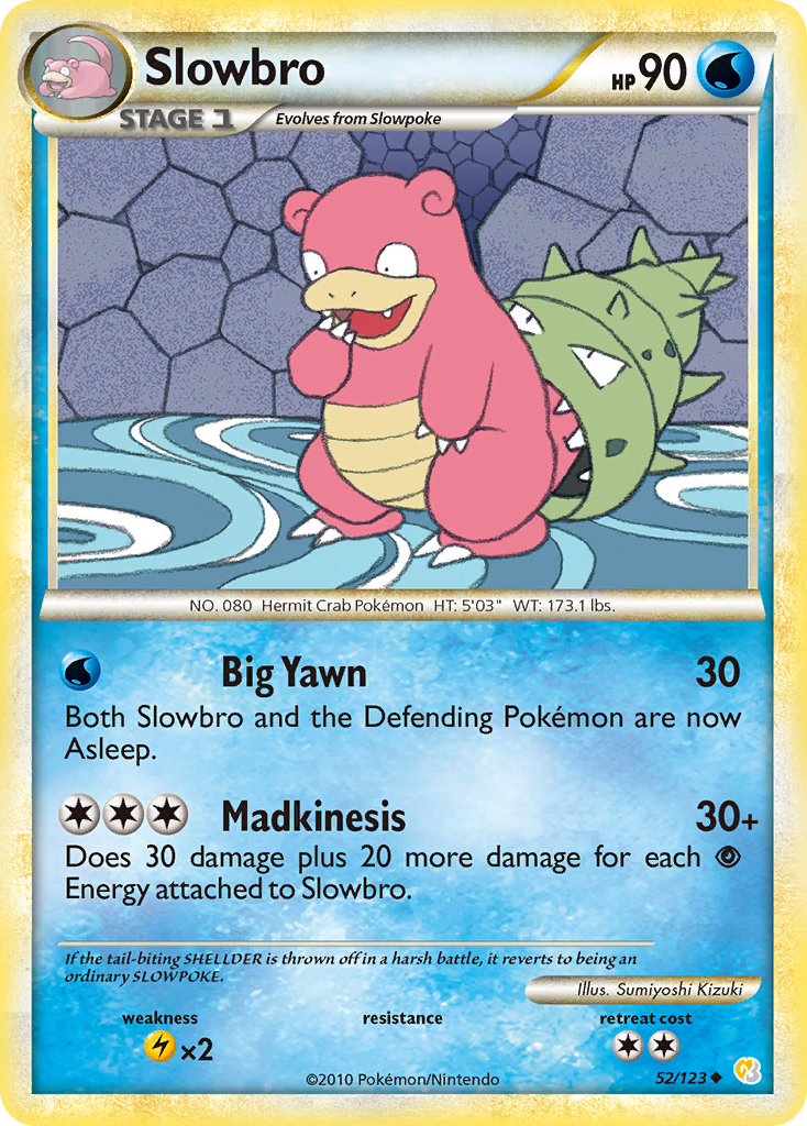 Slowbro 052  HeartGold SoulSilver - Uncommon