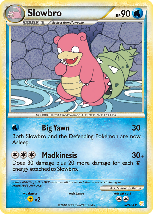 Slowbro 052  HeartGold SoulSilver - Uncommon