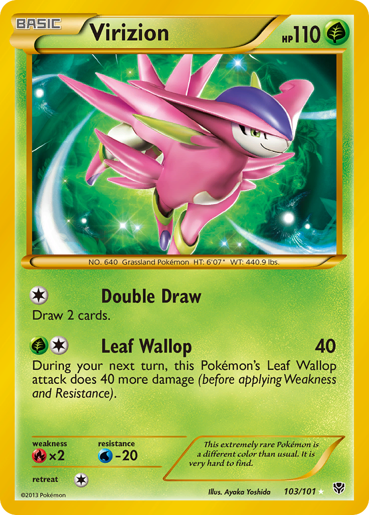 Virizion (Secret)  - Holofoil Plasma Blast - Secret Rare