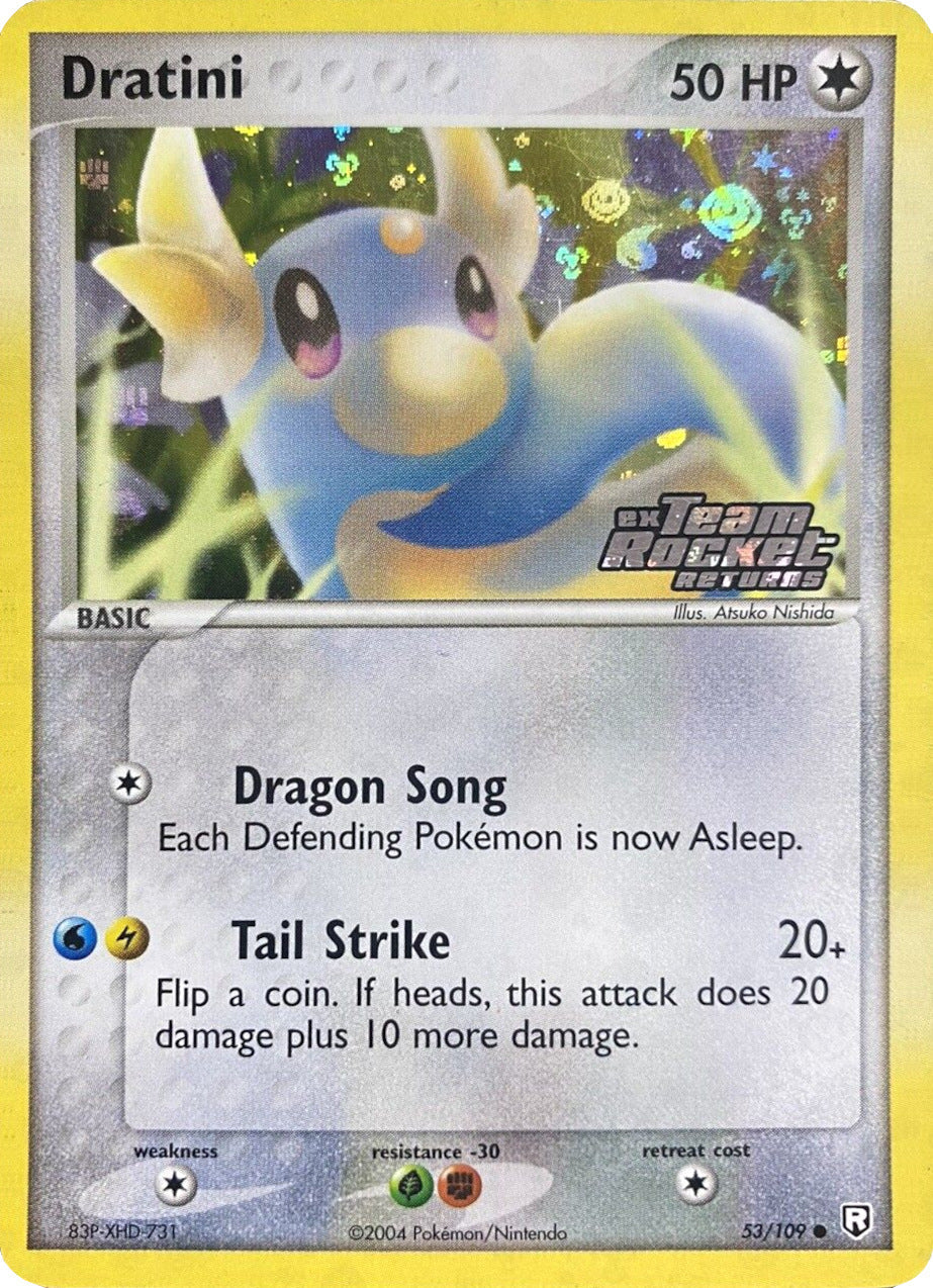 Dratini 053/109  - Reverse Holofoil Team Rocket Returns - Common