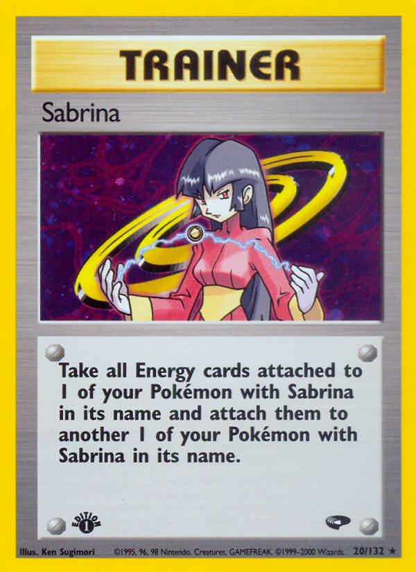 Sabrina (20)  - 1st Edition Holofoil Gym Challenge - Holo Rare