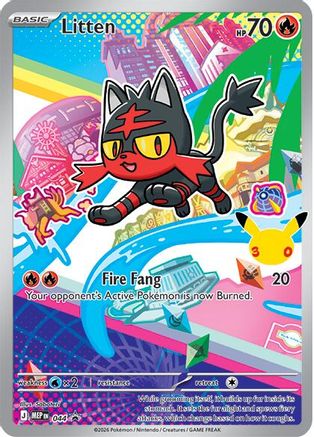 Litten 044  - Holofoil ME Mega Evolution Promo - Promo