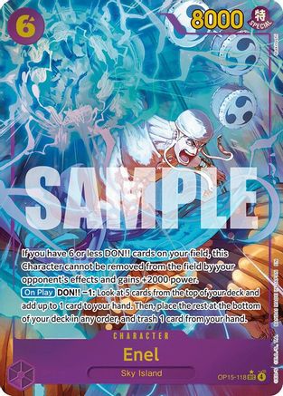 Enel (OP15-118) (Alternate Art) (OP15-118) - Adventure on Kami's Island Foil