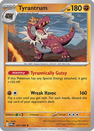 Tyrantrum 045/088  Deck Exclusives - Rare