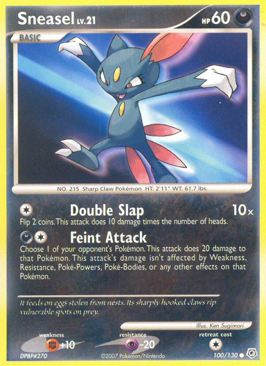 Sneasel 100  Diamond and Pearl - Common