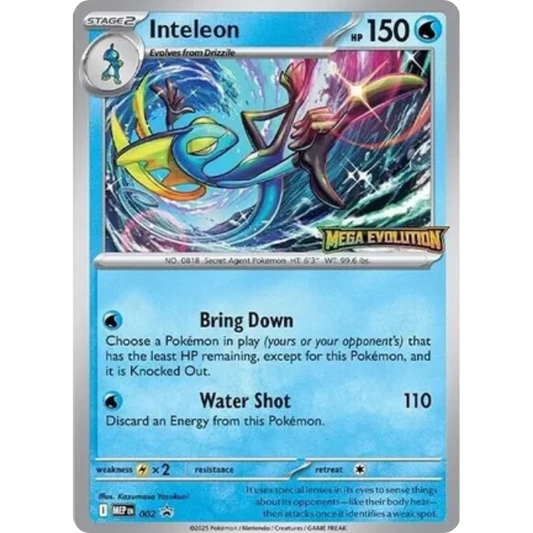 Inteleon 002  ME Mega Evolution Promo - Promo