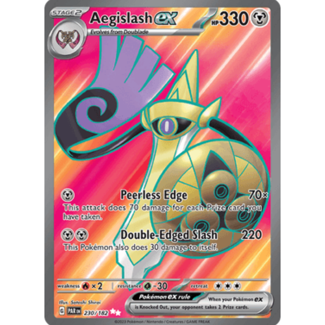 Aegislash ex 230/182  - Holofoil SV04 Paradox Rift - Ultra Rare