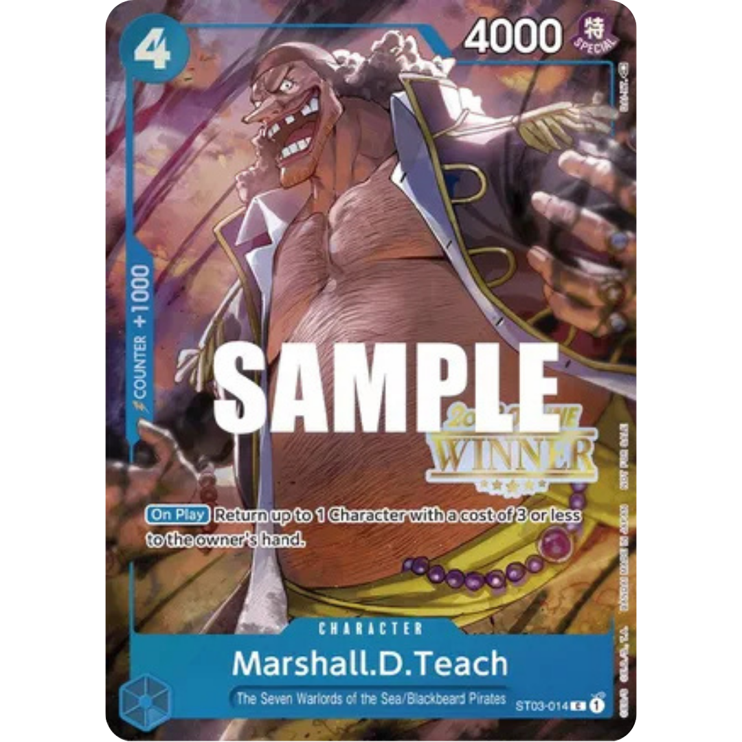 Marshall.D.Teach (Online Regional 2023) [Winner] (ST03-014) - One Piece Promotion Cards Foil