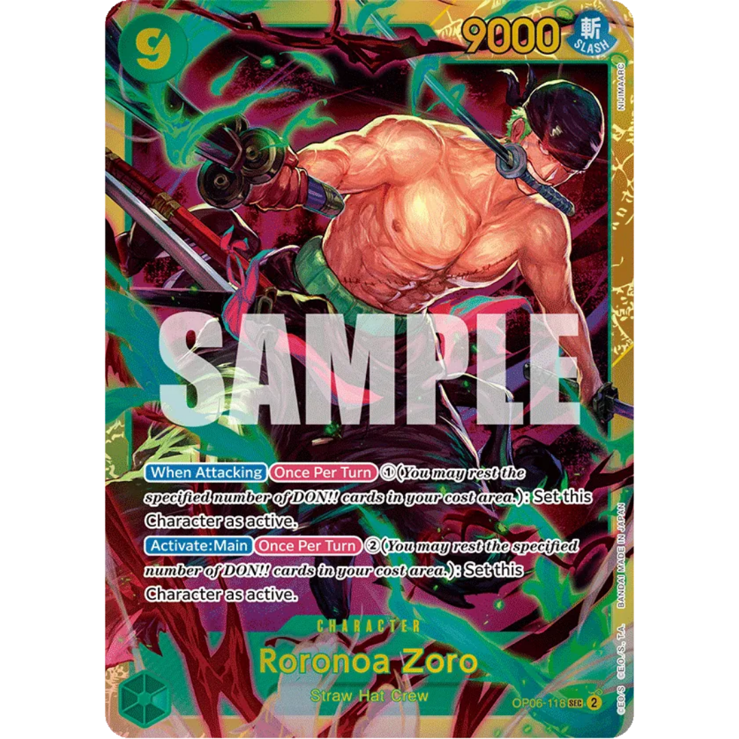 Roronoa Zoro (OP06-118) - Wings of the Captain Foil