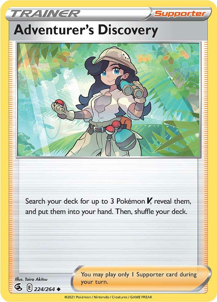 Adventurer's Discovery 224  SWSH08 Fusion Strike - Uncommon
