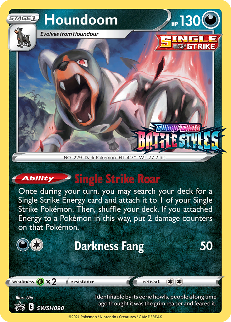 Houndoom - SWSH090 (Prerelease)  - Holofoil SWSH Sword & Shield Promo Cards - Promo