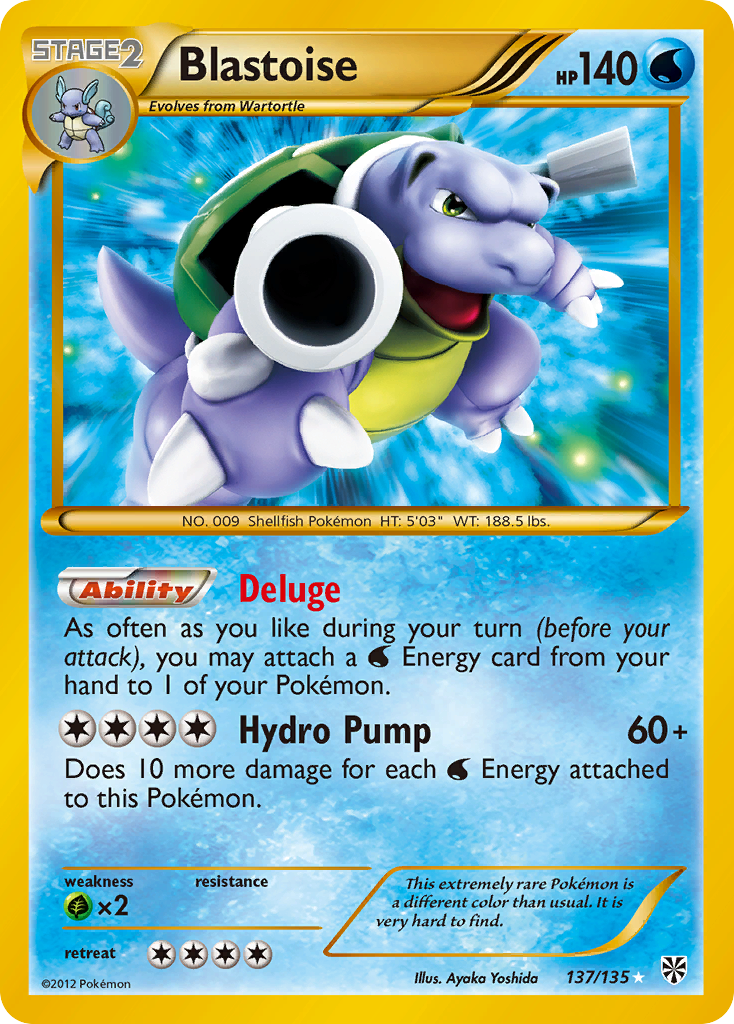 Blastoise  - Holofoil Plasma Storm - Secret Rare
