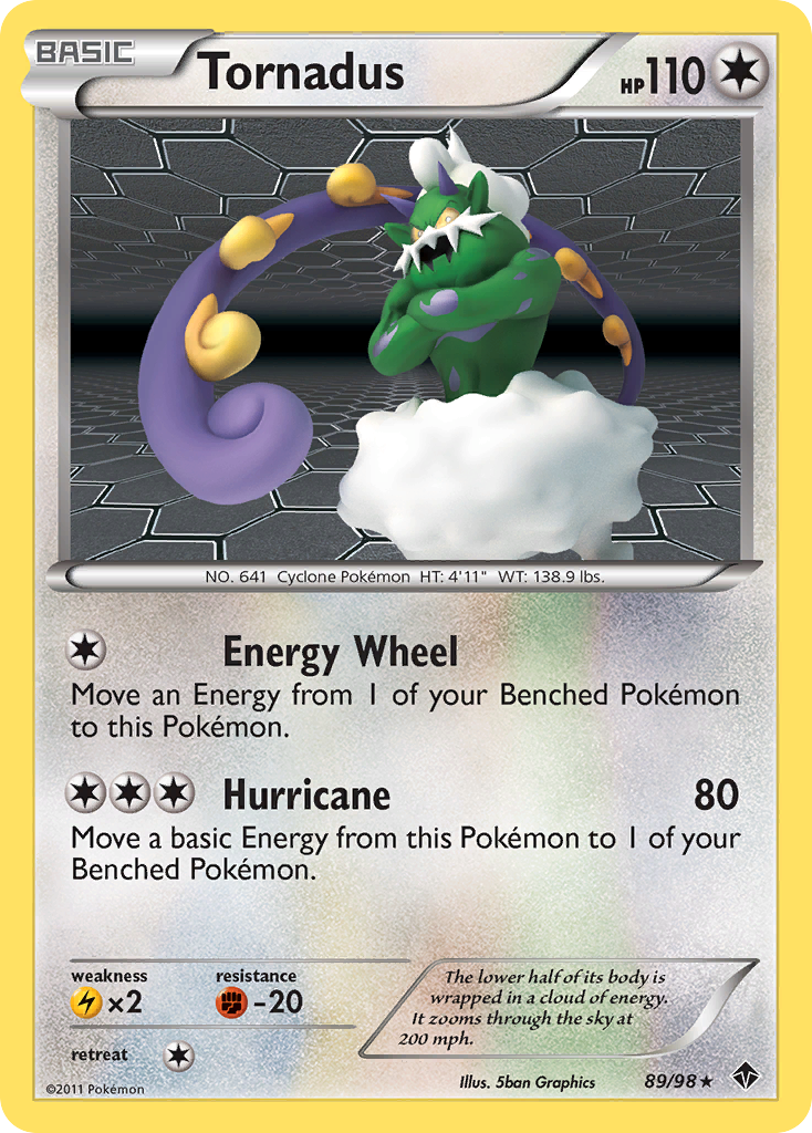 Tornadus  - Holofoil Emerging Powers - Holo Rare