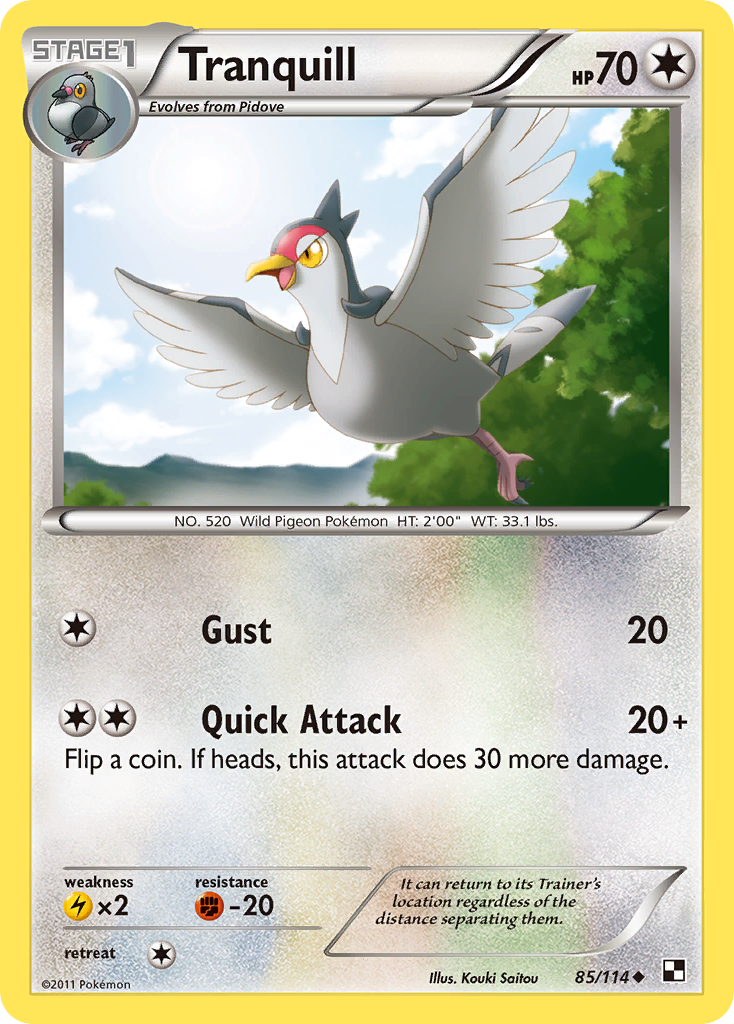 Tranquill  Black and White - Uncommon
