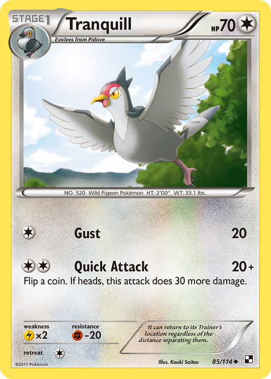 Tranquill  Black and White - Uncommon
