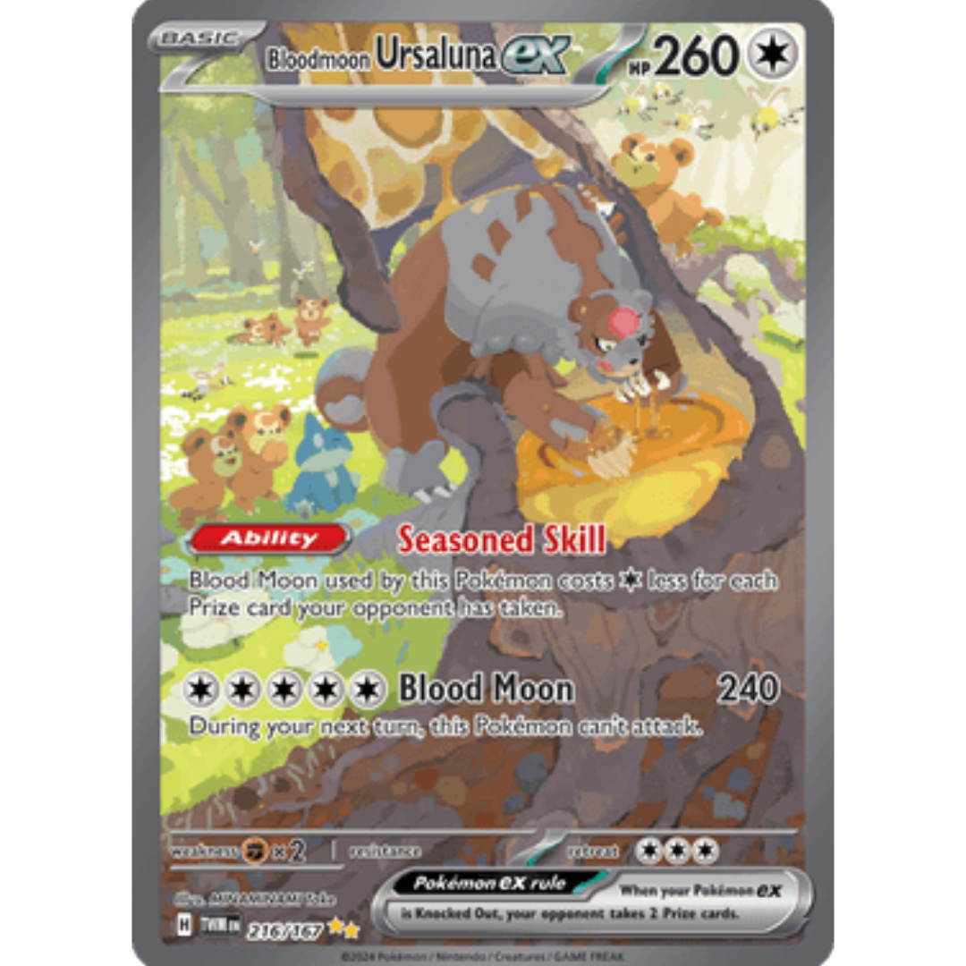 Bloodmoon Ursaluna ex 216/167  - Holofoil SV06 Twilight Masquerade - Special Illustration Rare