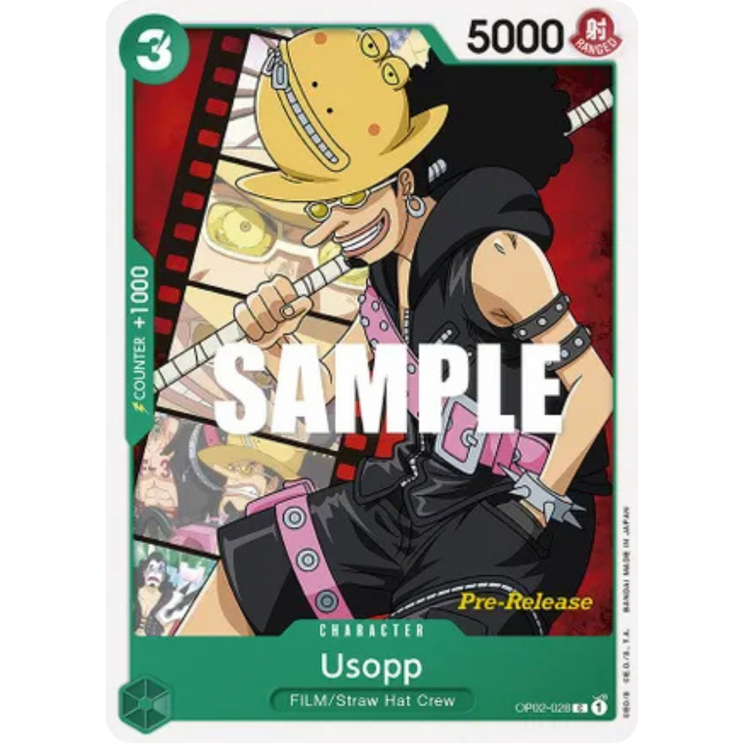 Usopp (OP02-028) - Paramount War Pre-Release Cards