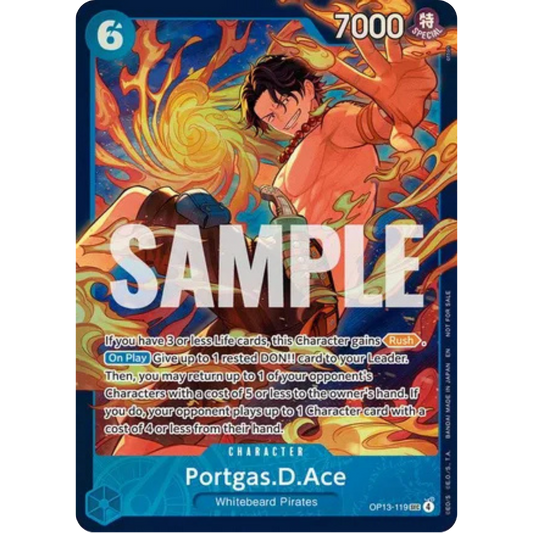Portgas.D.Ace (119) (Store Treasure Cup 2026) (OP13-119) - One Piece Promotion Cards Foil