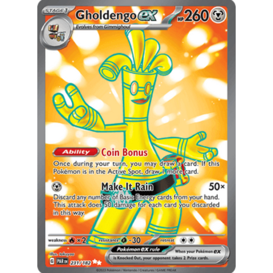 Gholdengo ex 231/182  - Holofoil SV04 Paradox Rift - Ultra Rare