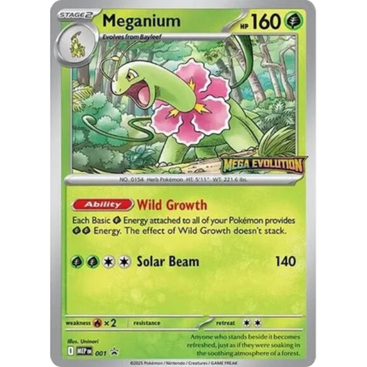 Meganium 001  ME Mega Evolution Promo - Promo