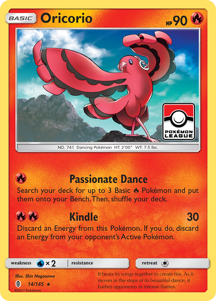 Oricorio (14) 014/145  SM  Guardians Rising - Rare