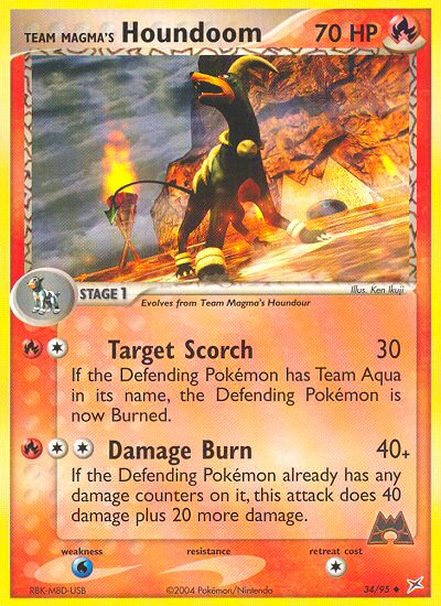 Team Magma's Houndoom 034/95  Team Magma vs Team Aqua - Uncommon