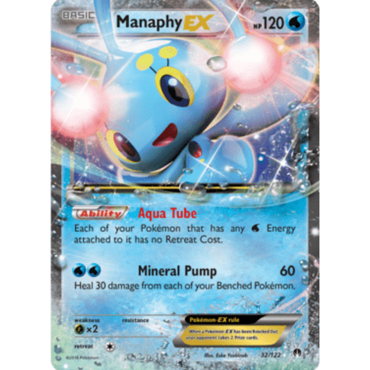 Manaphy EX 032/122  - Holofoil XY  BREAKpoint - Ultra Rare