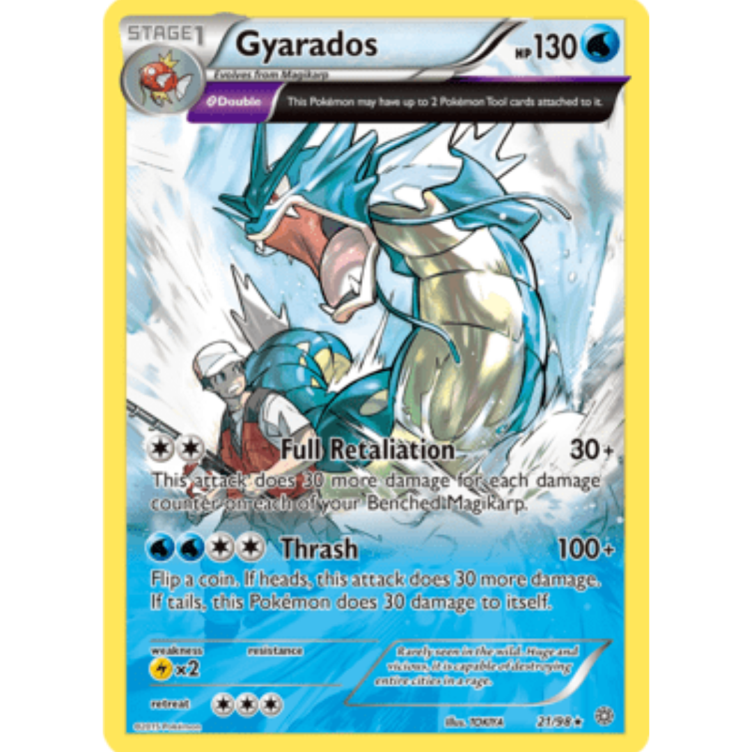 Gyarados (21) 021/98  - Reverse Holofoil XY  Ancient Origins - Holo Rare