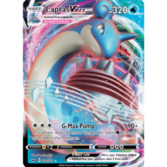 Lapras VMAX (050/202) [Sword & Shield: Base Set]