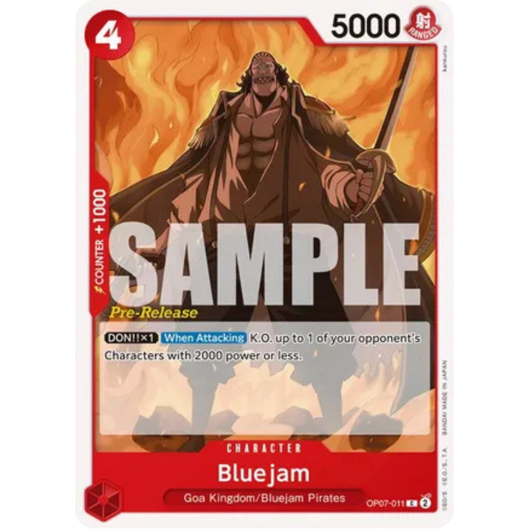 Bluejam (OP07-011) - 500 Years in the Future Pre-Release Cards