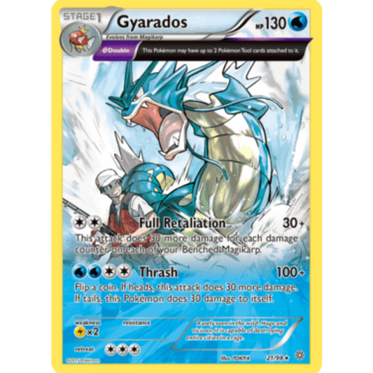 Gyarados (21) 021/98  - Holofoil XY  Ancient Origins - Holo Rare