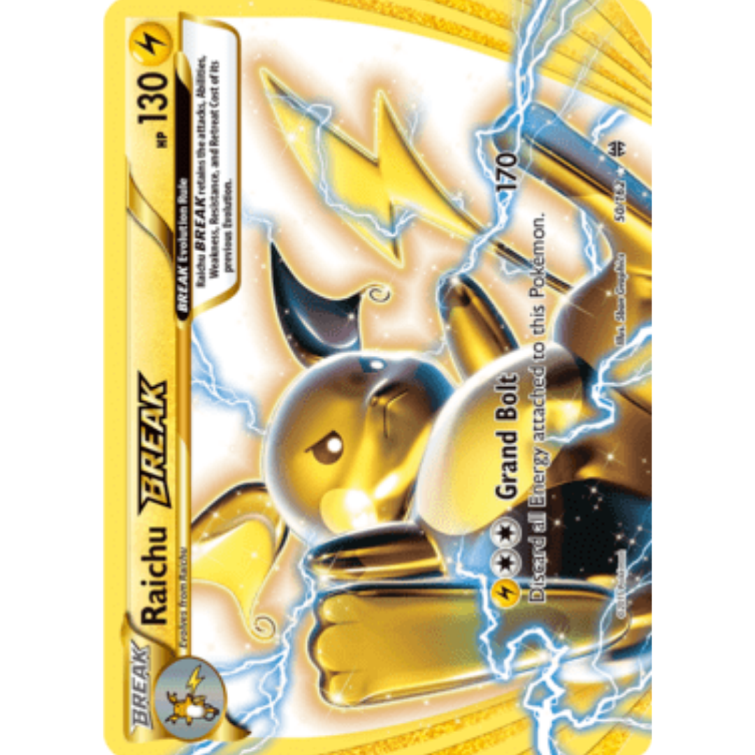 Raichu BREAK 050/162  - Holofoil XY  BREAKthrough - Rare BREAK