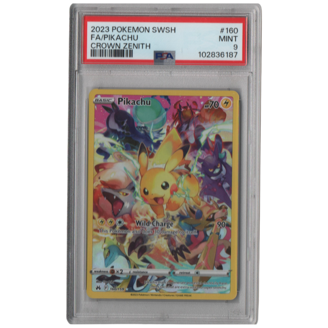 [PSA 9] Pikachu #160 - Crown Zenith